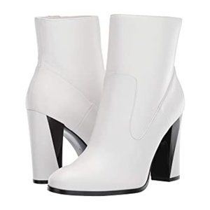 Calvin Klein White Leather Canela Boots
